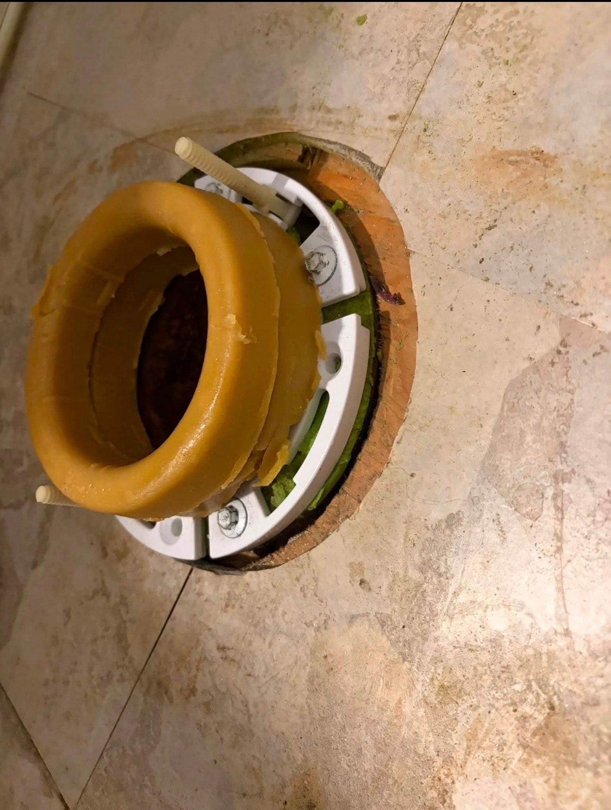 Toilet flange and wax ring replacement by MVP Plumber — Buffalo NY
